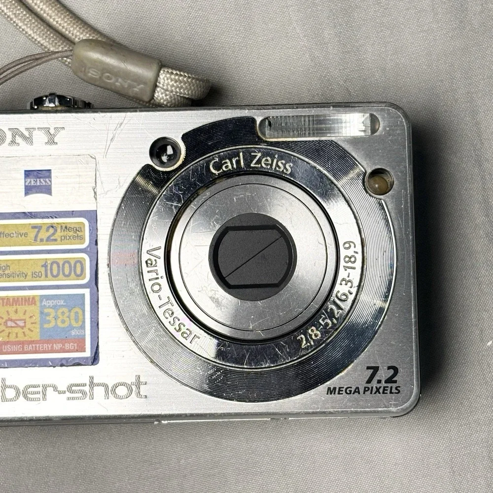Sony Cyber shot Dsc -w55 Digital Camera Silver
